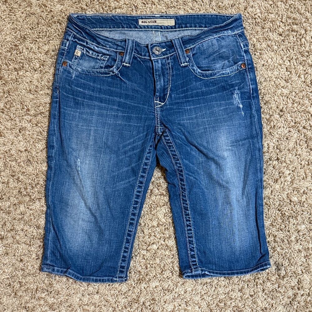 Big Star Women's Blue Denim Bermudas